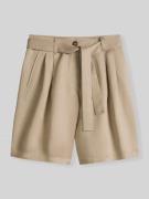 Marc O'Polo Relaxed Fit Shorts mit Leinen-Anteil in Sand, Größe 40