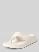 Lacoste Flip Flops mit Label-Prägung in Offwhite, Größe 10