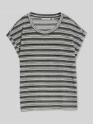 Tom Tailor Denim Regular Fit T-Shirt aus Viskose-Mix in Black, Größe L