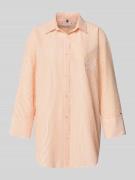 Tommy Hilfiger Relaxed Fit Bluse mit Baumwoll-Anteil aus Seersucker in...