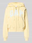 GAP Regular Fit Sweatjacke mit Logo-Stitching Modell 'Heritage' in Hel...