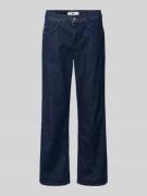 Brax Cropped Straight Leg Jeans aus Baumwoll-Mix in Marine, Größe 34