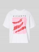 JJXX T-Shirt mit Statement-Print Modell 'SENNA' in Weiss, Größe L