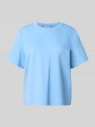 s.Oliver RED LABEL Relaxed Fit T-Shirt aus reiner Baumwolle in Ocean, ...