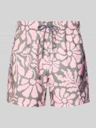 BOARDIES Badehose im Allover-Look Modell 'Melo' in Rose, Größe L