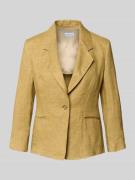 Marella Slim Fit Leinenblazer mit Paspeltaschen Modell 'CARDATO' in Kh...
