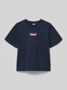 s.Oliver RED LABEL Regular Fit T-Shirt aus reiner Baumwolle in Marine,...