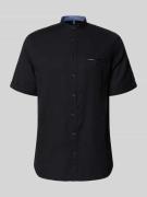 Christian Berg Men Regular Fit Freizeithemd mit Brusttasche in Black, ...