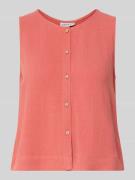 Jake*s Casual Bluse aus Viskose-Mix mit Knopfleiste in Koralle, Größe ...