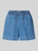 JJXX Shorts mit elastischer Bund und Kordelzug Modell 'RUE' in Jeansbl...