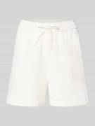 Pieces Comfort Fit Shorts aus reiner Baumwolle Modell 'SASTINA' in Wei...