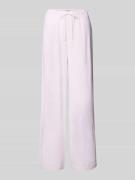 Only Loose Fit Weite Hose aus Viskose-Leinen-Mix Modell 'SIESTA' in Ro...