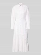 Polo Ralph Lauren Midi Hemdblusenkleid aus reiner Baumwolle in Weiss, ...