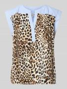 Emily Van den Bergh Relaxed Fit Bluse aus reiner Viskose mit Allover-A...