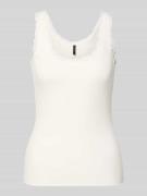 Vero Moda Slim Fit Tank Top aus Bio-Baumwoll-Mix Modell 'NANA' in Offw...