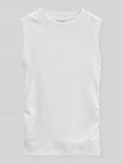 Marc O'Polo Slim Fit Top aus Baumwoll-Mix in Weiss, Größe L