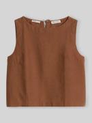 Marc O'Polo Relaxed Fit Blusentop aus reinem Leinen in Hazel, Größe 34