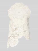 Copenhagen Muse Stricktop aus Häkelspitze Modell 'CRYSTAL' in Offwhite...