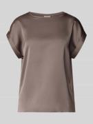 Vila T-Shirt aus Satin Modell 'ELLETTE' in Beige, Größe 34