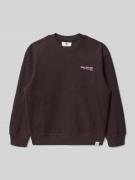 Garcia Sweatshirt mit Stitchings und Rundhalsausschnitt in Pflaume, Gr...