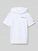 CHAMPION Regular Fit T-Shirt mit Kapuze in Weiss, Größe 128