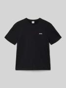 Boss Regular Fit T-Shirt aus reiner Baumwolle in Black, Größe 140