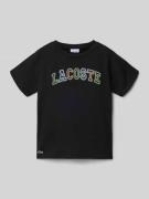 Lacoste Regular Fit T-Shirt aus reiner Baumwolle in Black, Größe 140