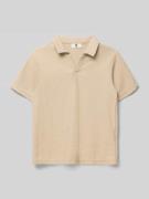 Garcia Regular Fit Poloshirt mit Strukturmuster in Sand, Größe 152