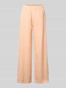 Emily Van den Bergh Leinenhose mit elastischem Bund und Eingrifftasche...