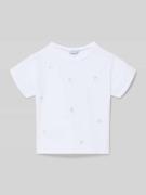 Only T-Shirt aus reiner Baumwolle in Weiss, Größe 104