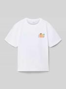 s.Oliver RED LABEL Regular Fit T-Shirt aus Baumwolle in Weiss, Größe 1...