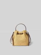 Tory Burch Bucket Bag aus Bast in Beige, Größe 1