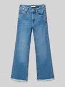 Mango Flared Jeans mit 5-Pocket-Design in Blau, Größe 134