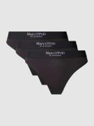 Marc O'Polo String mit elastischem Logo-Bund im 3er-Pack in Black, Grö...