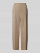 Marc Cain Regular Fit Stoffhose mit elastischem Bund in Oliv, Größe 34