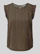 Tom Tailor Denim Tanktop mit Volantärmel in Hazel, Größe M