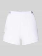 Lacoste Sport Regular Fit Sweatshorts mit Logo-Applikation in Weiss, G...