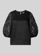 Max Mara Studio Regular Fit Bluse mit Lochspitze Modell 'ORDINE' in Bl...