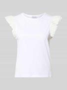 Pieces Regular Fit T-Shirt aus reiner Baumwolle Modell 'PANDRIA' in We...