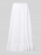 Only Regular Fit Volant Midi-Rock aus reiner Baumwolle Modell 'KELLY' ...