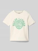 Polo Ralph Lauren Teens T-Shirt mit Label-Print in Offwhite, Größe S