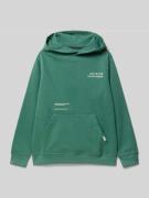 Garcia Regular Fit Hoodie mit Logo-Patch in Lagune, Größe 176