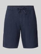 Gant Straight Fit Leinenshorts mit Gesäßtaschen in Marine, Größe 3XL