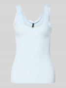 Vero Moda Slim Fit Tank Top aus Bio-Baumwoll-Mix Modell 'NANA' in Hell...