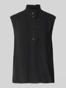 Soyaconcept Blusentop mit Rüschenkragen Modell 'RADIA' in BLACK, Größe...