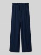 s.Oliver RED LABEL Wide Leg Hose aus reiner Viskose in Marine, Größe 1...