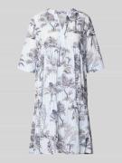 Emily Van den Bergh Minikleid aus Baumwolle im Stufen-Look in Hellblau...