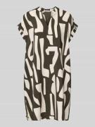 OPUS Knielanges Kleid mit Tunikakragen Modell 'Wulana dune' in Khaki, ...