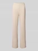 Christian Berg Woman Hose mit Strukturmuster in Beige, Größe L