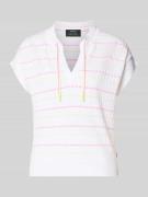 Marc Cain Regular Fit Oberteil aus Lyocell-Mix in Strick-Optik in Pink...